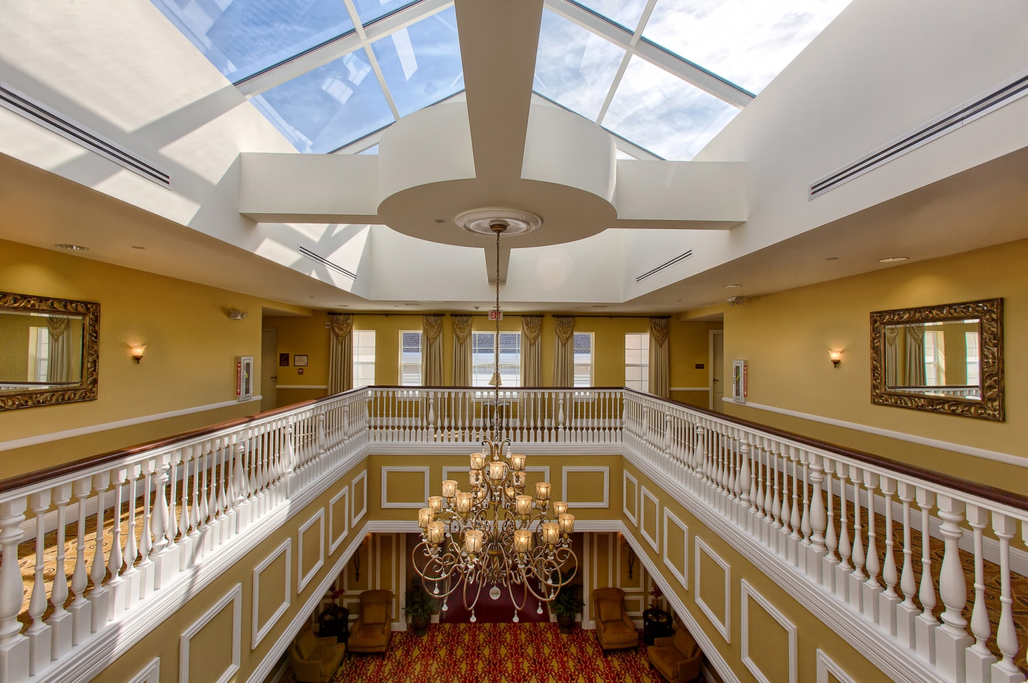 2nd floor view Clubhouse atrium